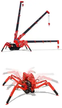 UNIC URW 245 compact crawler (spider) crane