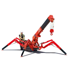 UNIC URW 095 compact crawler (spider) crane