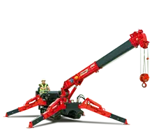 UNIC URW 376 compact crawler (spider) crane