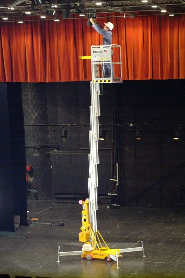 Haulotte Quick Up 11 push-around vertical mast lift
