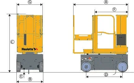 Star 6 PICKING dimensions drawing