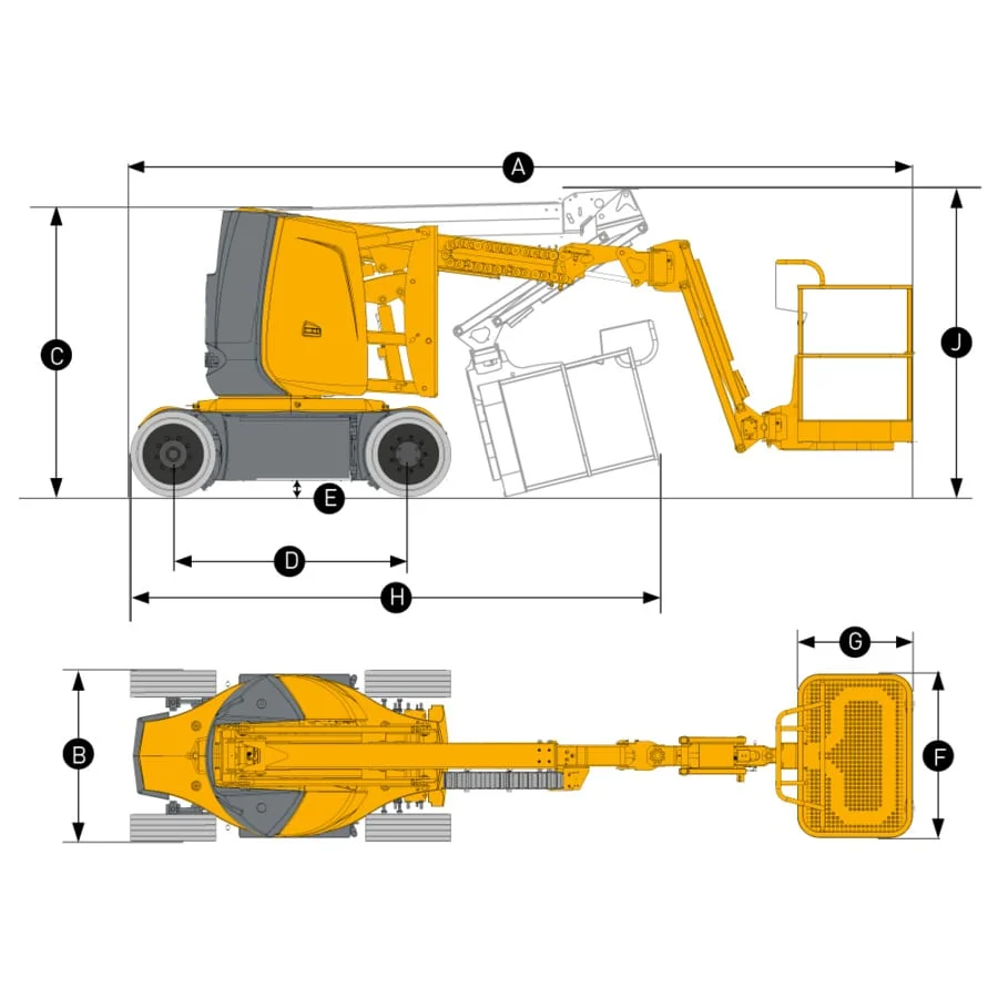 HA 12 CJ dimensions drawing